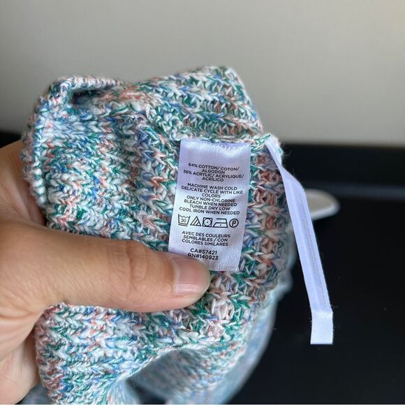 Loft Rainbow Spacedye Chunky Knit Sweater Vest NWT - Picture 6 of 6